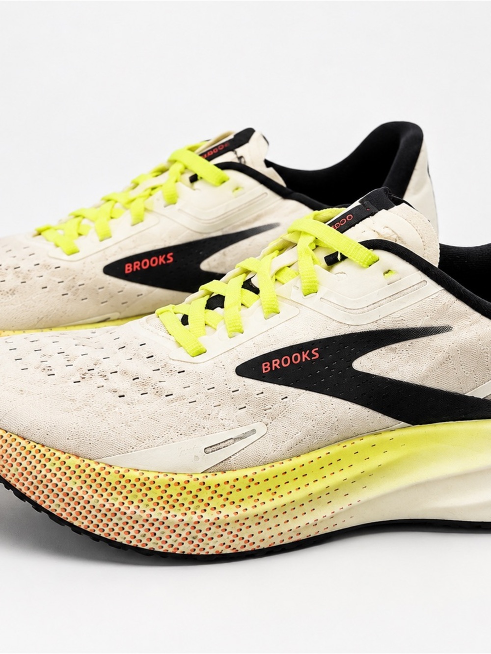 Brooks Hyperion Max Men’s Running Shoes - Cream, Neon Yellow & Black